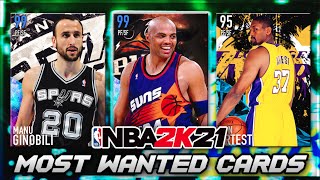 Top 10 MOST WANTED Cards in NBA 2K21 MyTEAM!!