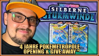 4 Jahre Pokemetropole - Silberne Sturmwinde Build \u0026 Battle Box Opening \u0026 Give Away - Opening