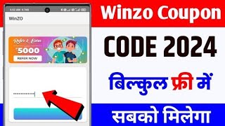 🎯 winzo coupon code 2024 || winzo coupon code 2024 today || winzo coupon code !!