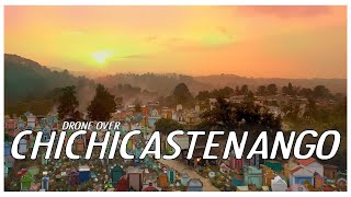 Drone over Chichicastenango in Guatemala