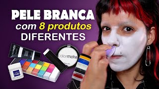 Como fazer uma pele BRANCA - Maquiagem artística