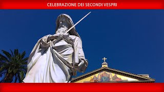 Celebrazione dei Secondi Vespri 25 gennaio 2024  Papa Francesco