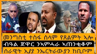 መንግስቲ ኢ/ያ ተስፋ ሰላም የጸልምት ኣሎ/ጽንኩር መጠንቀቕታ ኦፌኮ ንኣምሓራ/መጠንቀቕታ ሕብረት ኣውሮፓ/ሓይልታት ጸጥታ ኢ/ያ ንኤርትራውያን ከቢቦም