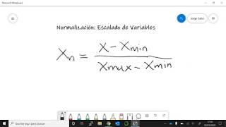 Normalización, escalado de variables