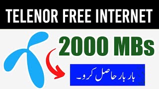 Telenor Free Internet Trick | My Telenor App Free Internet 2023