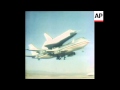 SYND 18 2 77  NASA SPACE SHUTTLE ENTERPRISE MAIDEN FLIGHT IN CALIFORNIA