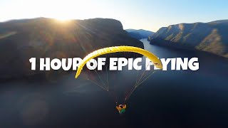 1 HOUR OF PARAGLIDING SPEEDFLYING AND MINIWING FLYING