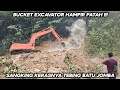 Bucket Excavator Hampir Patah !!! Sangking Kerasnya Tebing Batu Jomba