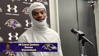 Hear from Ravens QB Lamar Jackson  | Baltimore Ravens Practice (December 23, 2024)