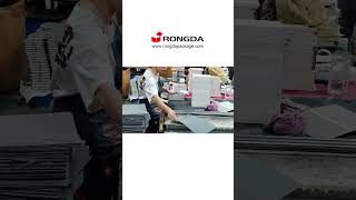 RONGDA Semi automatic gluing machine PU leather notebook making