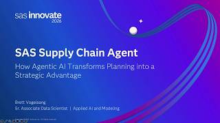 SAS Sales and Operation Agent: How Agentic AI Transforms Planning into a Strategic Advantage