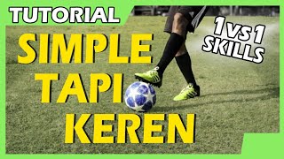 CERDAS! CARA MELEWATI DAN MENIPU LAWAN DALAM SEPAK BOLA ● 1vs1 Skills ● Tutorial