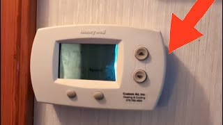 How to Replace Battery on HoneyWell Thermostat (AA Batteries Remove Switch Out Location)