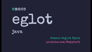 Java programming in Emacs using Eglot