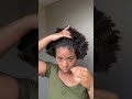 high puff hairstyle on my short hair shorts naturalhair