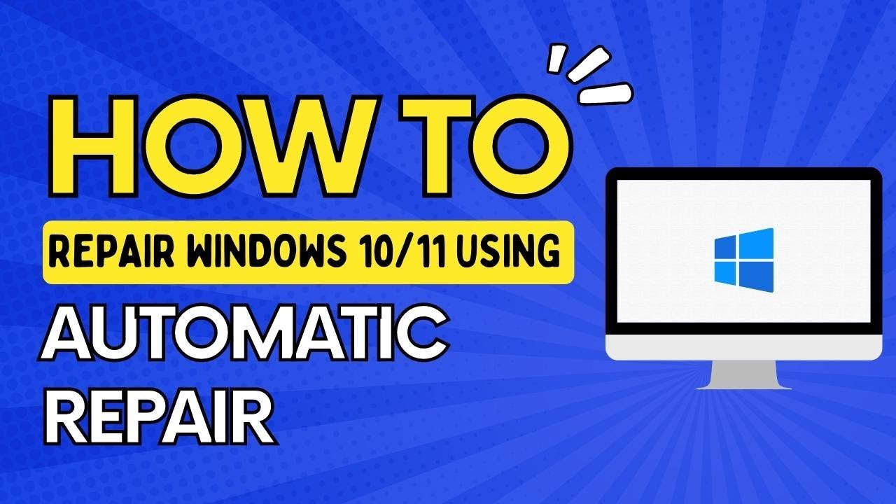 How To Repair Windows Using Automatic Repair. - YouTube