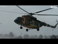 ukrainian paratroopers carry out tactical ops drills with combat helicopters