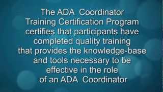 Learn about ADA Coordinator Certification