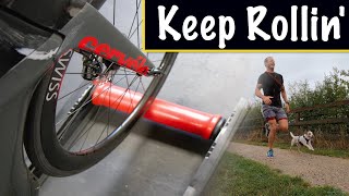 First time on BIKE ROLLERS | Lift, Run, Roll