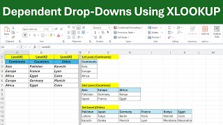Create Dependent Drop-Downs in Excel Using XLOOKUP