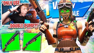 I got 100 PROS to scrim with DOUBLE PUMP SHOTGUN for $100 in Fortnite... (it's back)