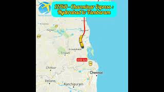 12760 - Charminar Express : Hyderabad Deccan Nampally to Tambaram || HYD to TBM || #shorts #chennaI