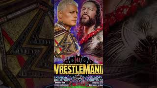 Roman Reigns WrestleMania 41 Match #shortsfeed #romanreigns