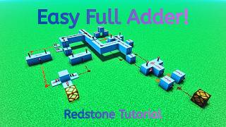 The Simplest FULL ADDER Tutorial in Minecraft😲