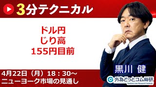 見通しズバリ！3分テクニカル分析「ライブ‼」 ニューヨーク市場の見通し　2024年4月22日