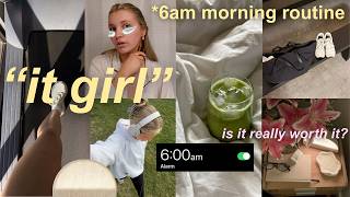 trying the *viral* 6AM "THAT GIRL" MORNING ROUTINE to become her | productive + motivating