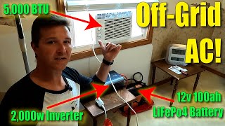 How long can you power a 5,000btu air conditioner with a 12v 100ah Lifepo4 battery? Let's find out!