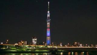 C-6　Tokyo Skytree Light up Avengers: Infinity War ☆ Infinity Stones Six colors インフィニティ ストーン　6色カラー