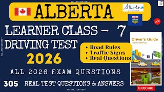 Alberta Learner Class 7 Test - 2026 | Alberta Learners Practice Test -2026 | class 7 license Alberta