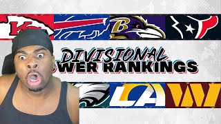 MOST ACCURATE LIST!! Tom Grossi NFL Divisional Round Power Rankings