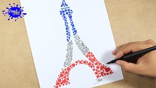 PARIS TORRE EIFFEL / Como dibujar la torre Eiffel  l how to draw Eiffel Tower