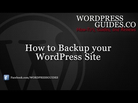 How to Backup Your WordPress Site