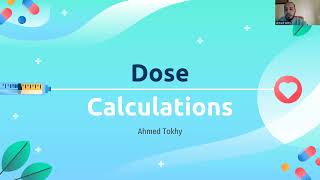 dose calculations. أول محاضرات حساب الجرعات