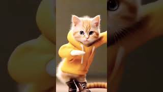 Dancing cat💓#shorts#cutecat #funky feast 😋