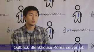 Outback Steakhouse Korea Interview - Server