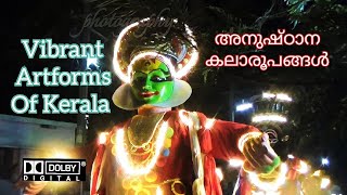 Vibrant Artforms of Kerala || Ritual Art's of kerala || colourful Artforms of Kerala #ritualart