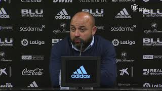 Rueda de prensa de Manolo González tras el Valencia CF vs CD Ebro (1-0)