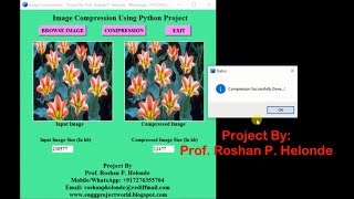 Python Code for Image Compression Full Project Source Code