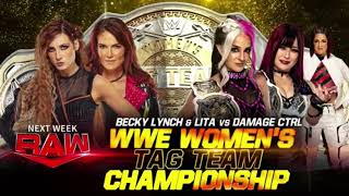 WWE RAW February 27, 2023 Becky Lynch & Lita vs Damage CTRL Official Match Card