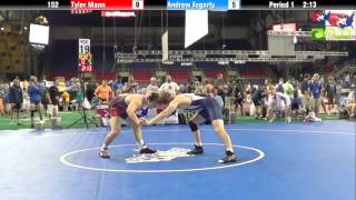 Junior 152 - Tyler Mann (Arkansas) vs. Andrew Fogarty (Minnesota)