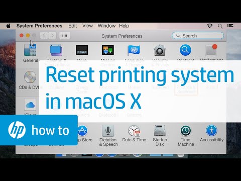 Resetting the Printing System in Mac OS X Resetting the Printing System in Mac OS X
