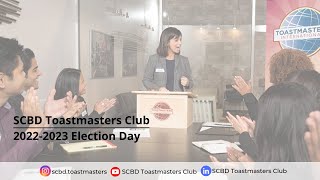 2022-2023 Executive Committee Election - SCBD Toastmasters Club, June 3, 2022