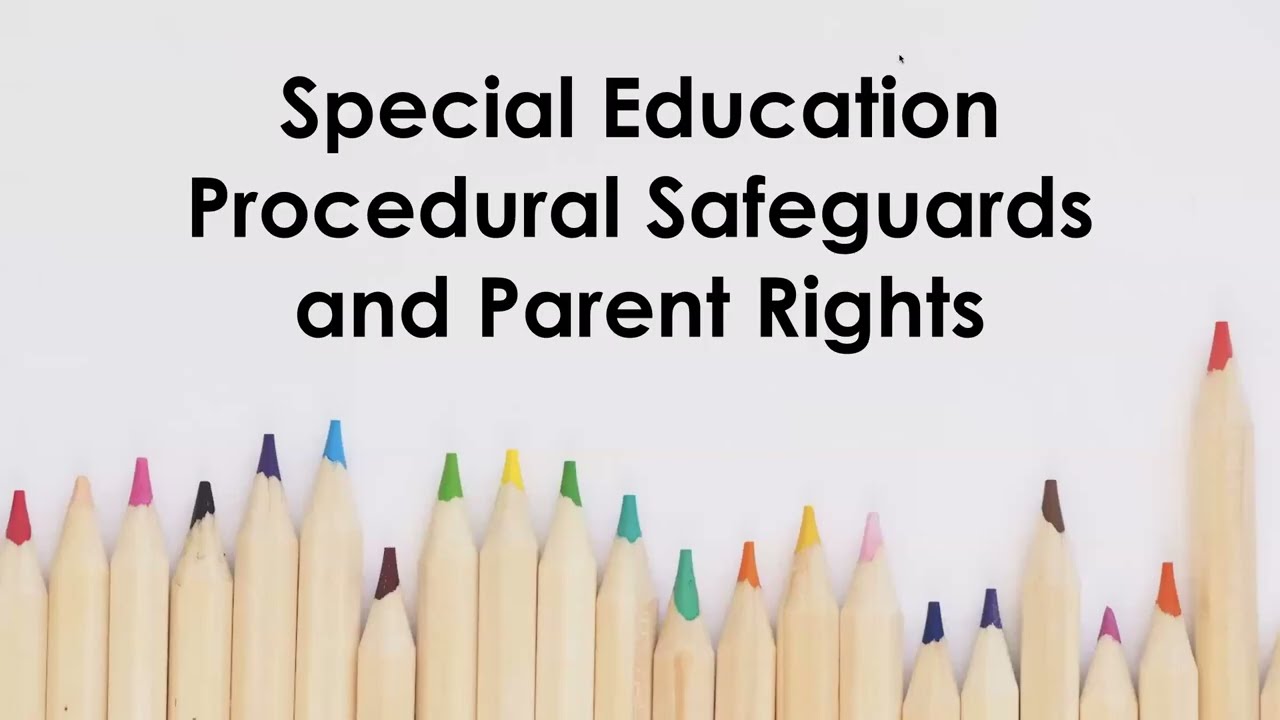 Special Education Procedural Safeguards - YouTube