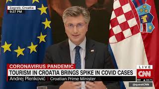 Gostovanje predsjednika Vlade u emisiji Quest Means Business za CNN International (07.09.2020.)