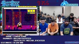 Comix Zone :: SPEED RUN (0:20:16) *Live at #SGDQ 2013* [GEN]