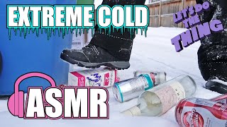 ASMR - Extreme Cold Bottle Picking!